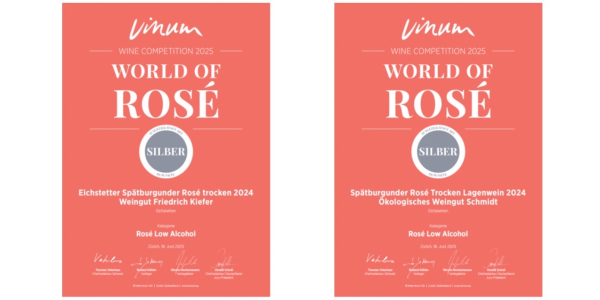 Silber für unsere Rosés WORLD OF ROSÉ 2025