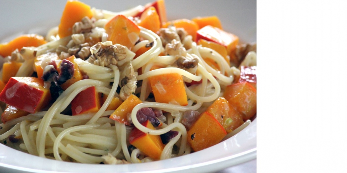 Carbonara von Kürbis und Grauburgunder
