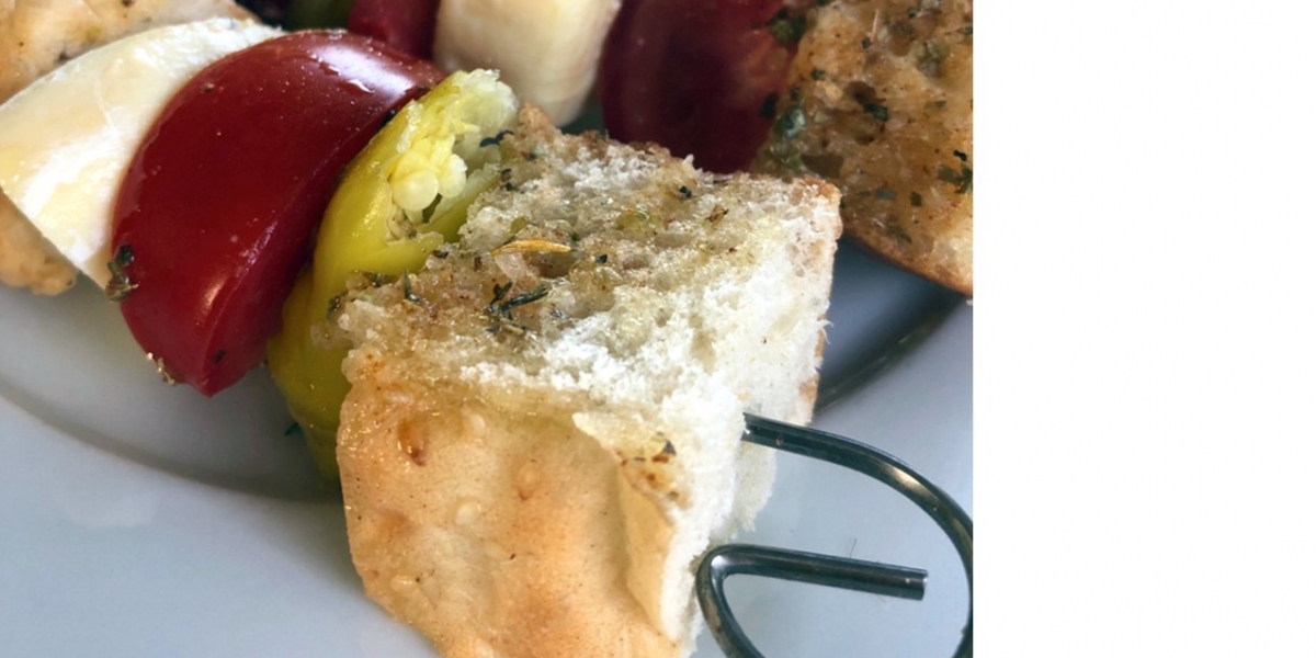 Fladenbrot-Spieße