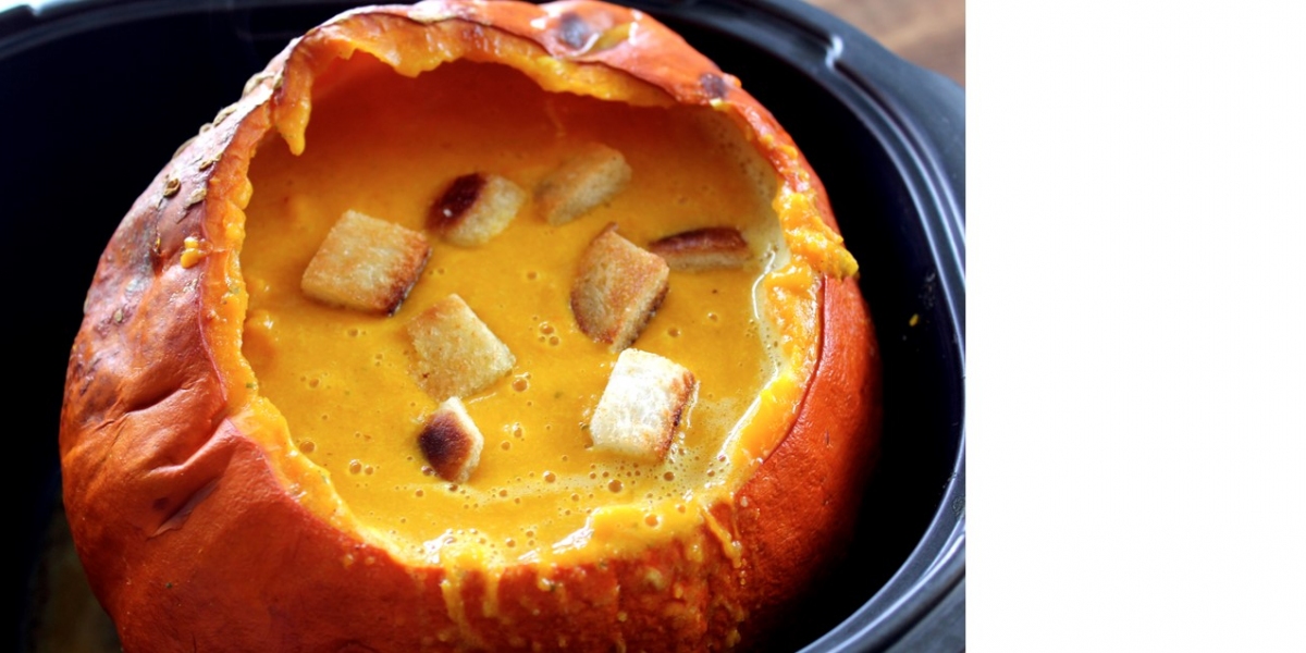 Kürbissuppe aus dem Ofen
