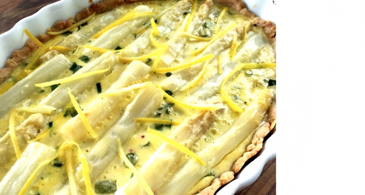 Spargeltarte mit Zitrone