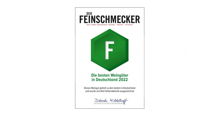 Feinschmecker 2022 | Pinot Sekt Brut, Pino Magma Réserve trocken und Herrenbuck Spätburgunder trocken vom ökologischen Weingut Kiefer vom Kaiserstuhl in Herrenbuck