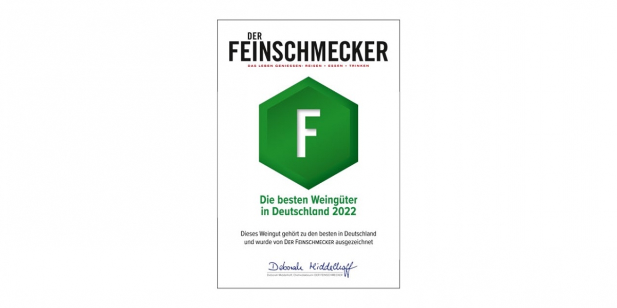 Feinschmecker 2022 | Pinot Sekt Brut, Pino Magma Réserve trocken und Herrenbuck Spätburgunder trocken vom ökologischen Weingut Kiefer vom Kaiserstuhl in Herrenbuck