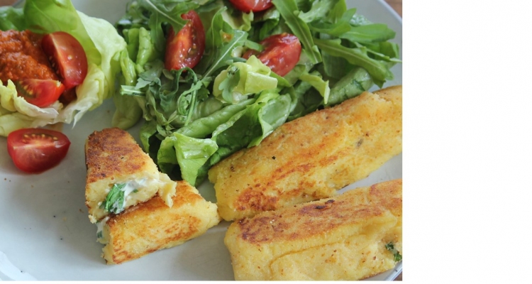 Kartoffeltaschen mit Bärlauch