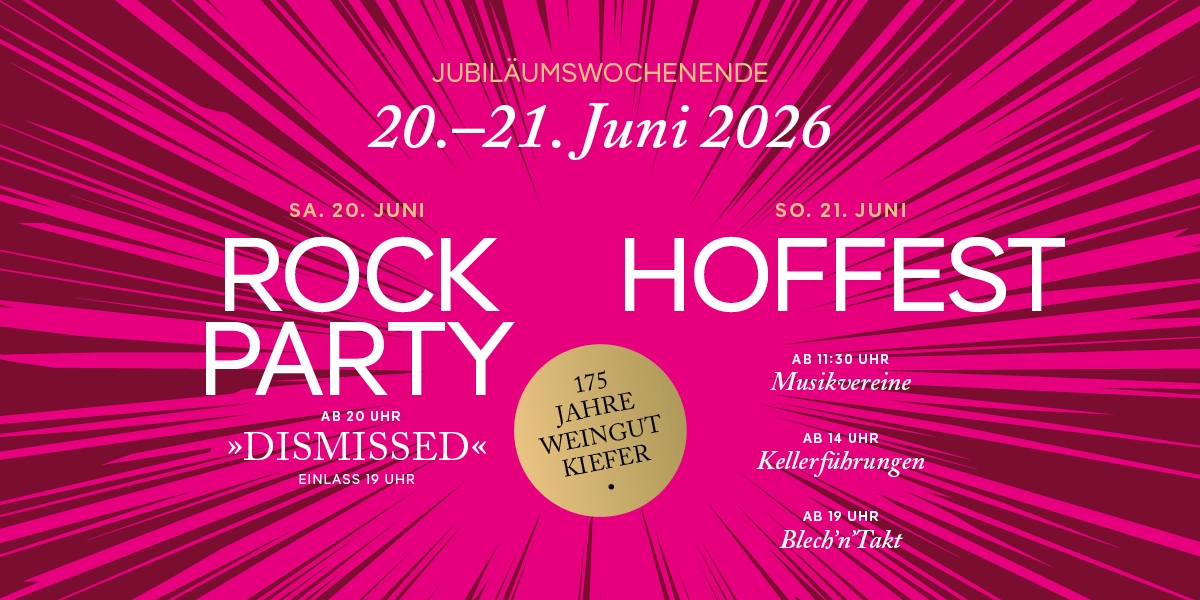 Plakat Jubilaeumswochenende